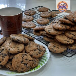 Almond & Choco chip cookies